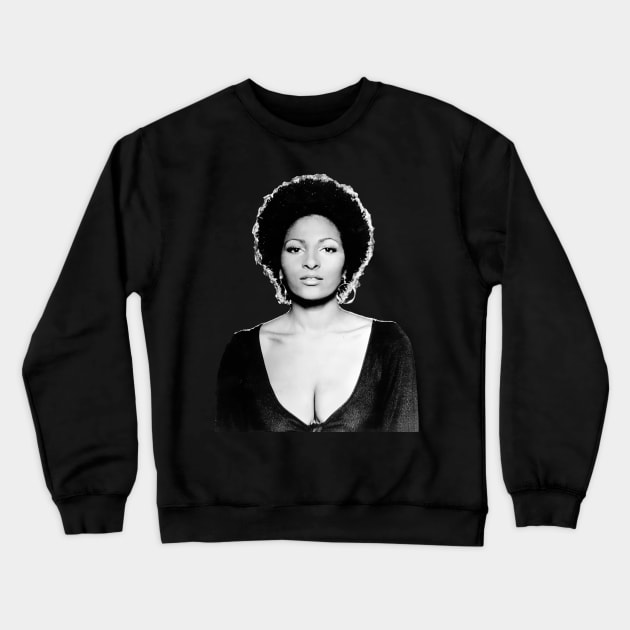 Pam Grier, Black Beauty Crewneck Sweatshirt by Pop Laris Manis